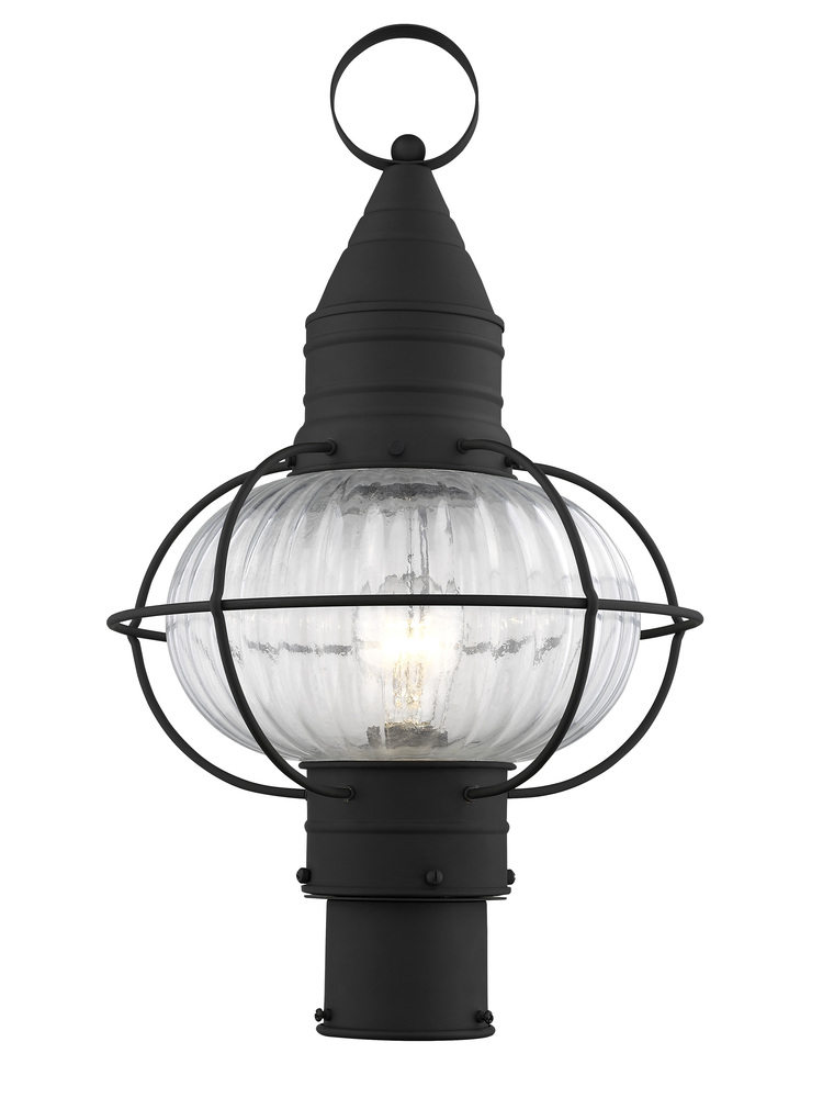 1 Light Bronze Outdoor Post Lantern