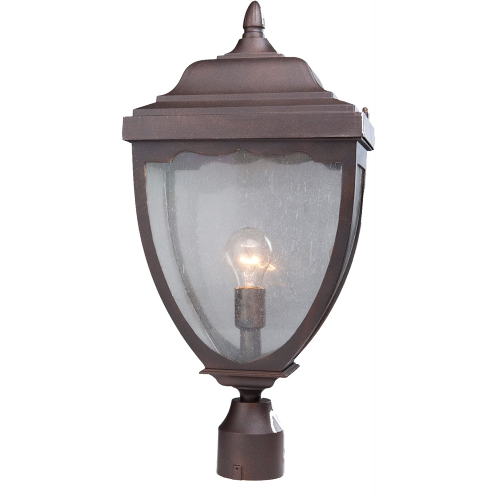 Oakridge 1 Light  Oil Rubbed Bronze Outdoor Post Light