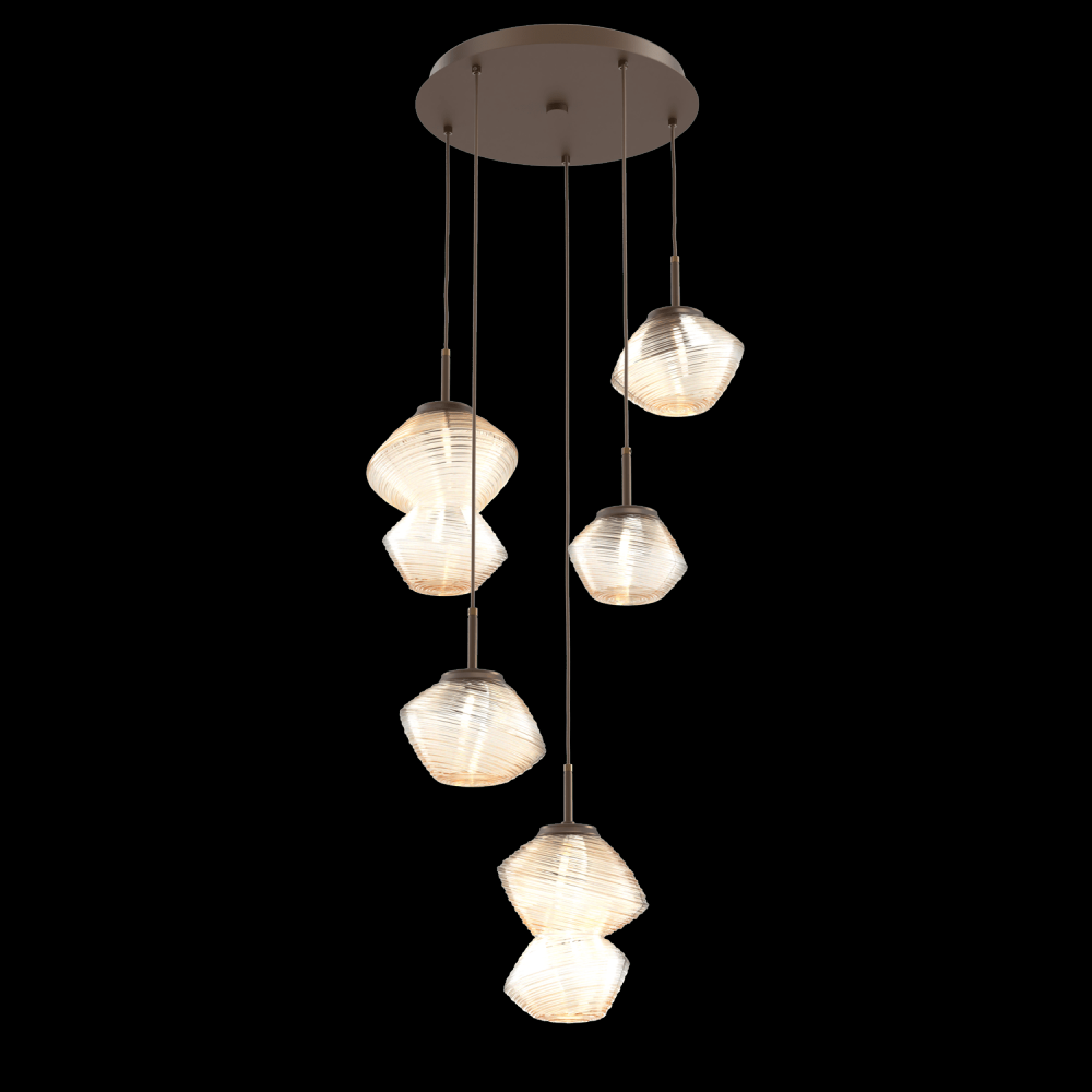 Mesa Round 5pc Multi-Pendant