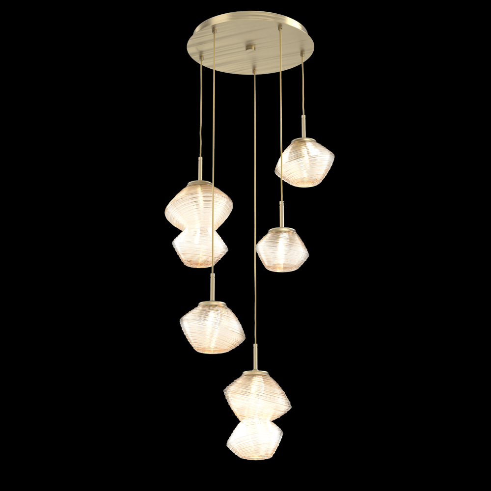 Mesa Round 5pc Multi-Pendant
