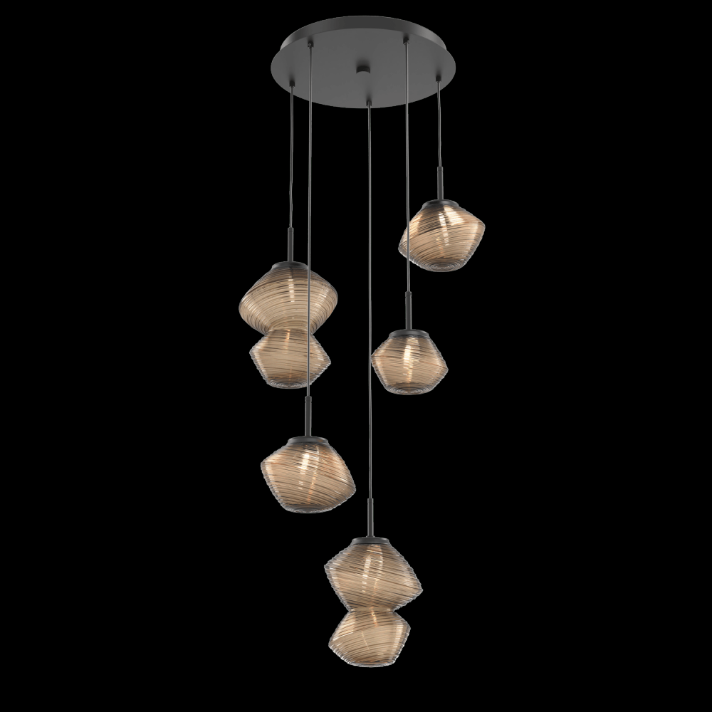 Mesa Round 5pc Multi-Pendant