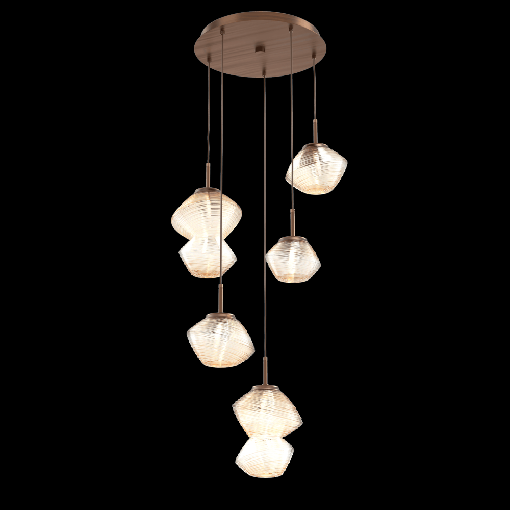 Mesa Round 5pc Multi-Pendant