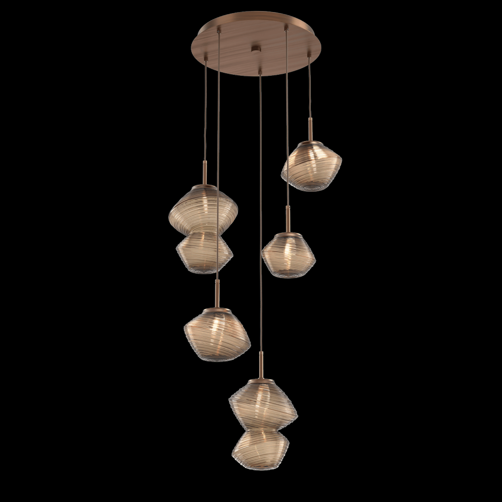 Mesa Round 5pc Multi-Pendant