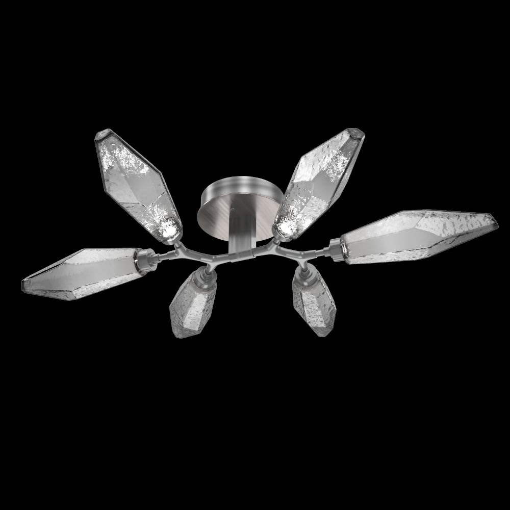 Rock Crystal Flush Mount - 6pc