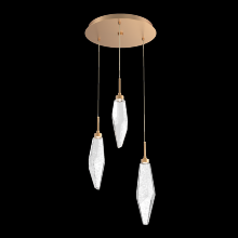 Hammerton CHB0050-03-NB-CC-C01-L1 - Rock Crystal Round 3pc Multi-Pendant