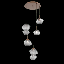 Hammerton CHB0089-05-BB-S-C01-L3 - Mesa Round 5pc Multi-Pendant
