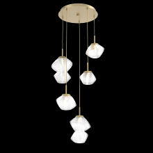 Hammerton CHB0089-05-GB-C-C01-L1 - Mesa Round 5pc Multi-Pendant