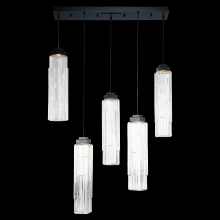 Hammerton PLB0056-05-FB-LC-C01-L3 - Ledgestone Linear 5pc Multi-Pendant