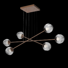Hammerton PLB0086-M3-BB-ZS-CA1-L3 - Luna Triple Moda-Burnished Bronze-Zircon Inner - Smoke Outer-Stainless Cable-LED 3000K