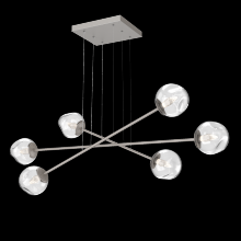 Hammerton PLB0086-M3-BS-GC-CA1-L1 - Luna Triple Moda-Beige Silver-Geo Inner - Clear Outer-Stainless Cable-LED 2700K