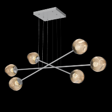 Hammerton PLB0086-M3-CS-FB-CA1-L3 - Luna Triple Moda-Classic Silver-Floret Inner - Bronze Outer-Stainless Cable-LED 3000K