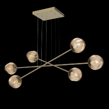 Hammerton PLB0086-M3-GB-GB-CA1-L3 - Luna Triple Moda-Gilded Brass-Geo Inner - Bronze Outer-Stainless Cable-LED 3000K