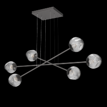 Hammerton PLB0086-M3-GP-FS-CA1-L3 - Luna Triple Moda-Graphite-Floret Inner - Smoke Outer-Stainless Cable-LED 3000K