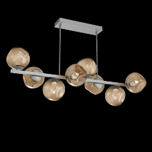 Hammerton PLB0086-T8-CS-GB-001-L3 - Luna 8pc Twisted Branch-Classic Silver-Geo Inner - Bronze Outer-Threaded Rod Suspension-LED 3000K