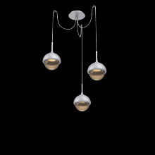 Hammerton SCB0093-03-CS-B-C01-L3-MS - Cabochon Round 3pc Swag Multi-Pendant