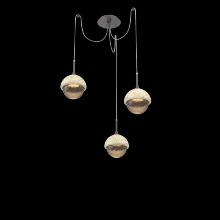 Hammerton SCB0093-03-GP-B-C01-L1-TR - Cabochon Round 3pc Swag Multi-Pendant