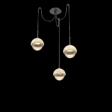 Hammerton SCB0093-03-MB-A-C01-L3-TR - Cabochon Round 3pc Swag Multi-Pendant