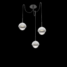 Hammerton SCB0093-03-MB-C-C01-L1-WM - Cabochon Round 3pc Swag Multi-Pendant