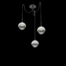 Hammerton SCB0093-03-MB-S-C01-L3-WM - Cabochon Round 3pc Swag Multi-Pendant