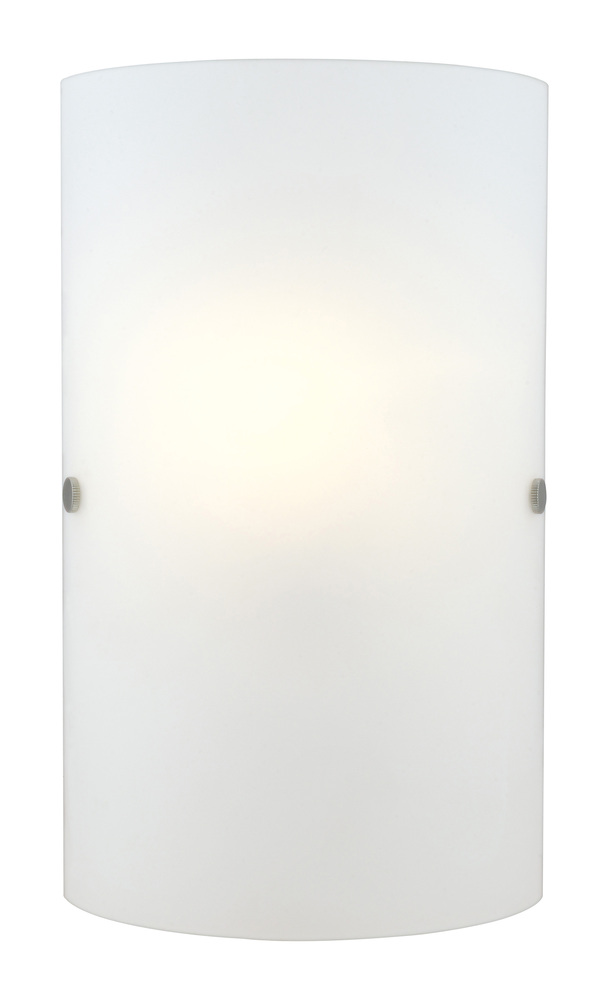 Troy 3 Collection 7.1 in. W x 11.8 in. H 1-Light Matte Nickel Wall Sconce with Frosted Glass