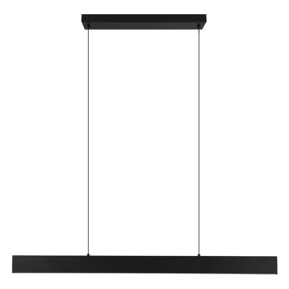 1 LT Integrated LED Linear Pendant w/ Matte Black Finish & White Diffuser
