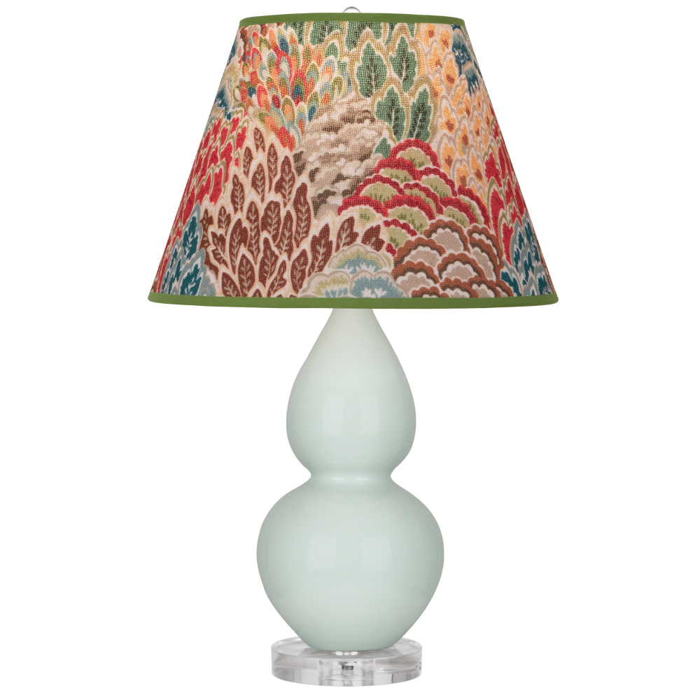 Celadon Small Double Gourd Accent Lamp