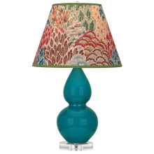Robert Abbey A773F - Peacock Small Double Gourd Accent Lamp