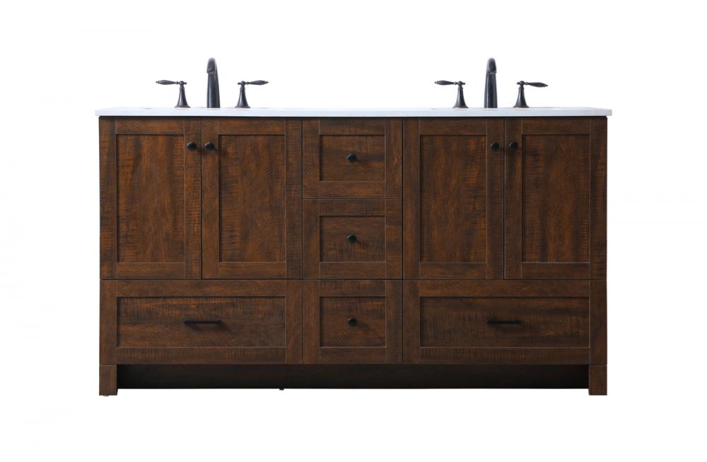 Vanity Cabinet 5Dw 4Dr 60"x19"x34" Expresso