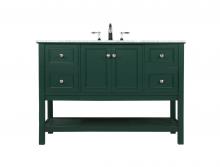 Elegant VF27048GN - 48 inch Single bathroom vanity in green